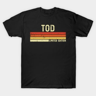 Tod Name Vintage Retro Limited Edition Gift T-Shirt